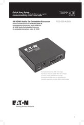 Eaton TRIPP LITE P130-000-AUDIO Quick Start Manual