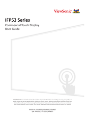 ViewSonic IFP8653 User Manual