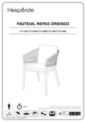 Hesperide ORIENGO 171144D Care Instructions