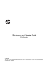 HP 322pf Maintenance And Service Manual