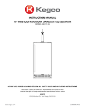 Kegco HK-15-SS Instruction Manual