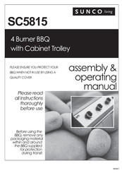 Sunco living SC5815 Assembly & Operating Manual