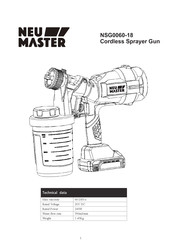 NEU MASTER NSG0060-18 Manual