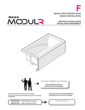 MAAX MODULR Installation Instructions Manual
