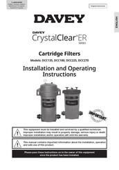 Davey CrystalClear ER Series Installation And Operating Instructions Manual