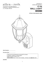LF allen + roth SH-4192-BK-G Installation Instructions Manual