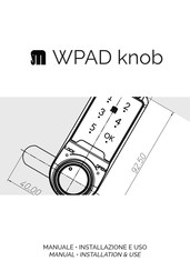 Serrature Meroni WPAD knob Installation & Use Manual