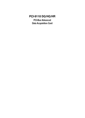 ADLINK Technology PCI-9118 HG Manual