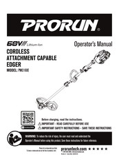 PRORUN PMC160E Operator's Manual