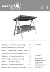 Hornbach 12000969 Set Up And Operating Instructions Manual