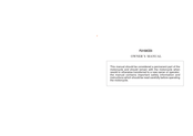 Suzuki FU150CD3 Owner's Manual
