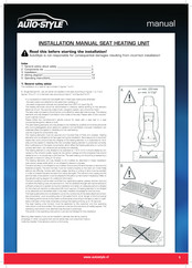 Auto-Style Single Element Kit Installation Manual