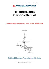 GE GSC820S02 Use And Care Manual