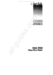 Omega MASS FLOW FMA-1900 User Manual