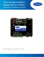 Carrier TruVu TV-CLB-E2 Installation And Startup Manual