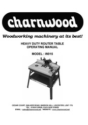 Charnwood W015 Operating Manual
