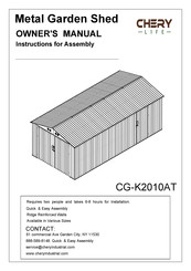 Chery CG-K2010AT Owner's Manual