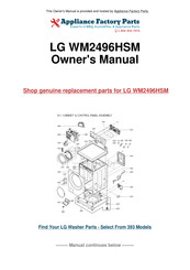LG WM2496HSM Service Manual