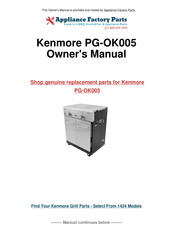 Kenmore PG-OK005 Use & Care Manual