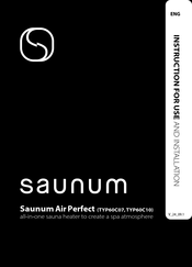 Saunum Air Perfect TYP60C10 Instructions For Use And Installation