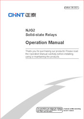 CHINT NJG2 Operation Manual