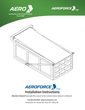 Aero AeroForce F2B Installation Instructions Manual