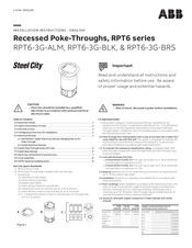 ABB Steel City RPT6-3G-BLK Installation Instructions Manual