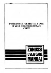 Zanussi MWI776 Use & Care Manual