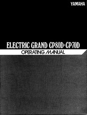 Yamaha Electric Grand CP-70D Operating Manual