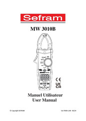 SEFRAM MW 3010B User Manual
