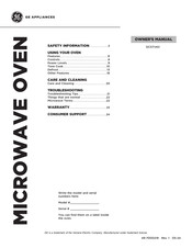 GE GCST14S1 Owner's Manual