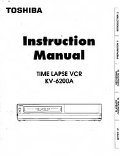 Toshiba KV-6200A Instruction Manual