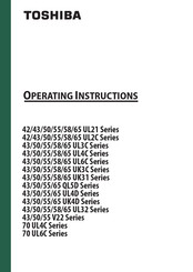 Toshiba 50 UL32 Series Operating Instructions Manual