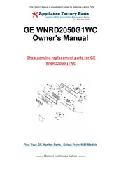 GE WNRD2050G1WC Owner's Manual