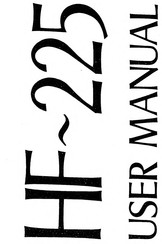 Lowe Electronics HF-225 User Manual