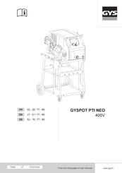 GYS GYSPOT PTI NEO Instructions For Use Manual