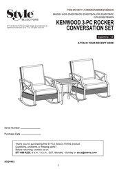 LF Style SELECTIONS KENWOOD CR-23S027BGRN Assembly Instructions Manual