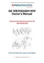 GE WBVH6240H1WW Owner's Manual & Installation Instructions