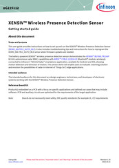 Infineon XENSIV DEMO 60LTR11 AUTO BLE Getting Started Manual