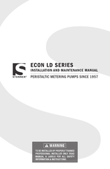 Stenner E10LHM Installation And Maintenance Manual