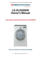 LG DLE2150 Service Manual