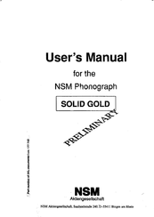 NSM SOLID GOLD User Manual