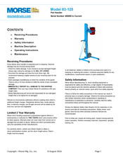 morse 83-125 Manual