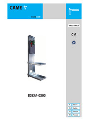 CAME 803XA-0290 Manual