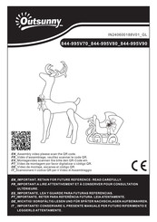Outsunny 844-995V80 Assembly Instructions Manual