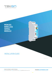 Tekon WSM101 Installation Manual