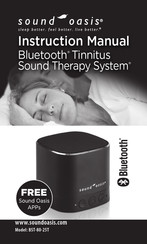 Sound Oasis Tinnitus Sound Therapy System BST-80-25T Instruction Manual