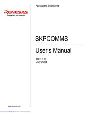 Renesas SKPCOMMS User Manual