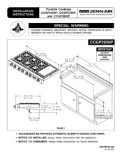 Jenn-Air CCGP2820P Installation Instructions Manual