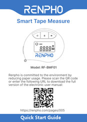 RENPHO RF-BMF01 Quick Start Manual